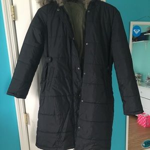 Black Parka Coat